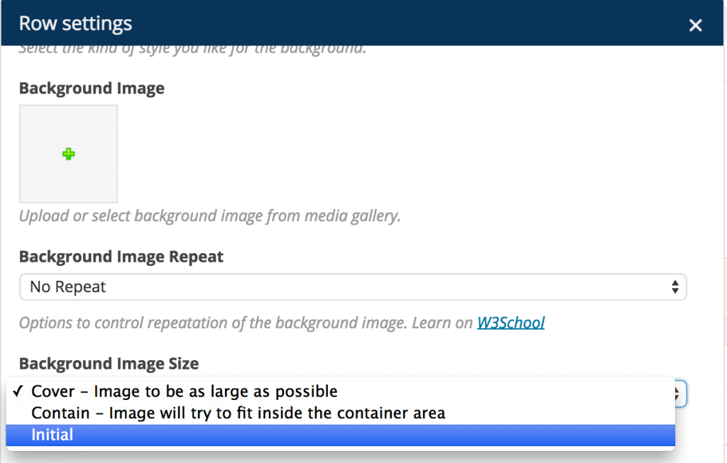 Background Image Sizes Explained - Ultimate Addons for WPBakery Page Builder