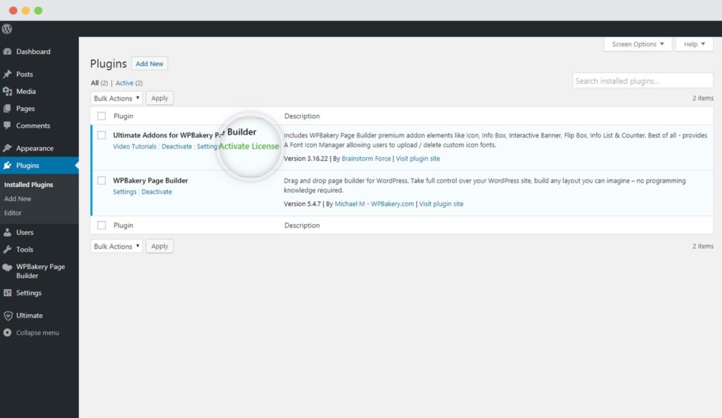 Popup Form Method to Activate License Key of the Ultimate Addons for ...